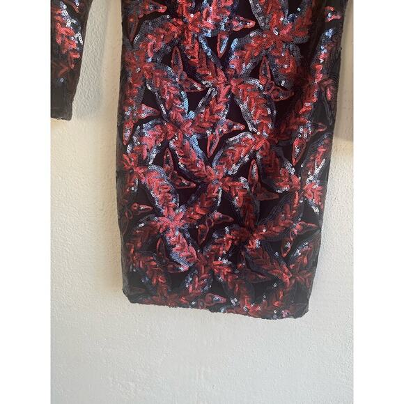 Anthropologie Endless Rose Woman Sequins 3/4 Sleeves Dress, Size Small - Picture 3 of 9